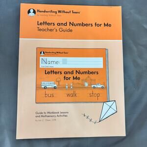 Letters & Numbers for Me Teacher's Guide Learning Without Tears Jan Z Olsen 2018